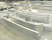 Perfil de alumínio fazendo à máquina das peças do CNC que dobra-se com forma personalizada