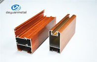 Aprovação de alumínio do ISO da liga 6063 dos quadros de porta da grão de madeira da cor da natureza