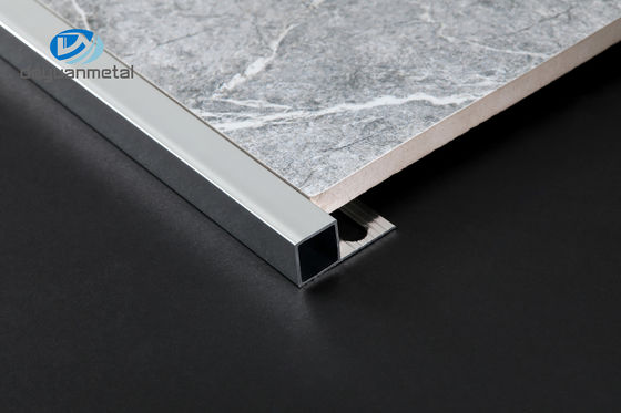 A telha da borda do quadrado de Chrome da luta contra a erosão apara o material moderado 10mm de T6 Alu6063