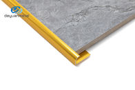 6063 perfis de canto de alumínio em volta da cor do ouro da forma para o aparamento da parede