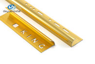 A guarnição de alumínio da borda 6063 perfila a cor do ouro da forma redonda para o aparamento da parede