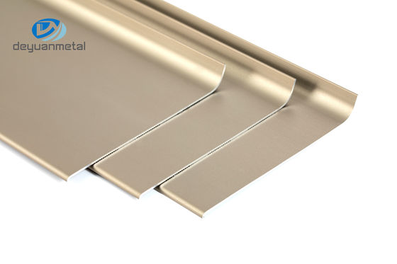 6063 resistência de corrosão alta anodizada de contorno de alumínio do tratamento da guarnição 150mm