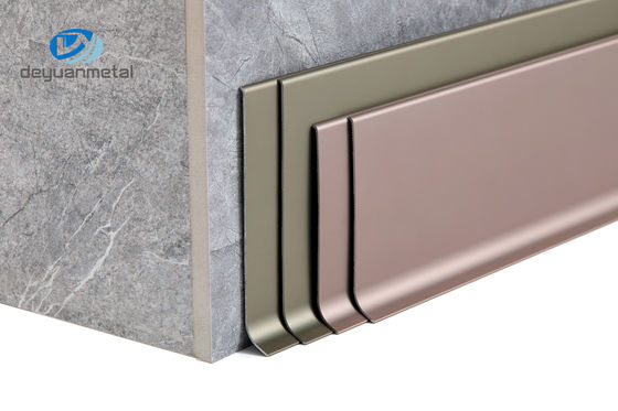 6063 resistência de corrosão alta anodizada de contorno de alumínio do tratamento da guarnição 150mm