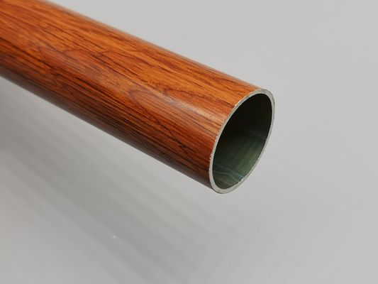 Revestimento de superfície do pó 6061 T6 da eletroforese antiferrugem de alumínio de madeira do tubo da tubulação da grão