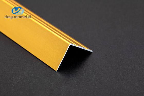 6063 L de alumínio inoxidável dos perfis 1.5mmx2mm anodizado para o ângulo de guarnição da decoração