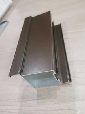 Perfil de janela de alumínio revestimento em pó branco natural preto de bronze