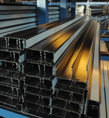 Profissionais de extrusão de janelas de pátio de alumínio revestimento em pó de bronze