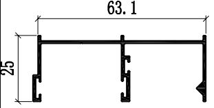 Profissionais de extrusão de janelas de pátio de alumínio revestimento em pó de bronze