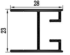 África do Sul Perfis de extrusão para janelas de pátio de alumínio revestimento em pó 6063