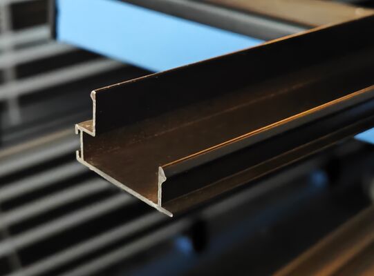 6063 Perfis de extrusão para janelas de pátio de alumínio revestimento em pó