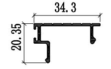 6063 Perfis de extrusão para janelas de pátio de alumínio revestimento em pó