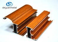 Perfis de alumínio personalizados da grão de madeira para a resistência de desgaste das portas