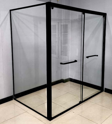 1.0mm espessura Porta deslizante dupla com ângulo de retorno Alumínio perfis de chuveiro